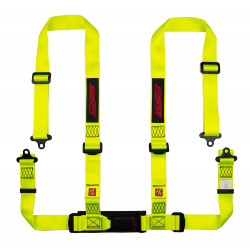 4 point safety belts RACES Classic series, 2" (50mm), neon