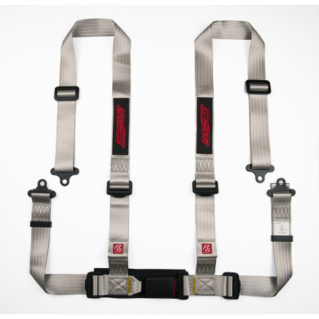 Varnostni pasovi in dodatna oprema 4-točkovni varnostni pasovi RACES Classic series, 2" (50mm), gray | race-shop.si