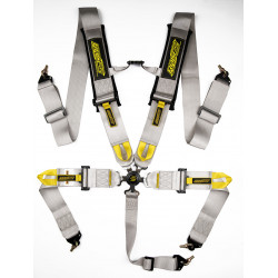 5-točkovni športni varnostni pasovi RACES Motorsport 3" (76mm), siva