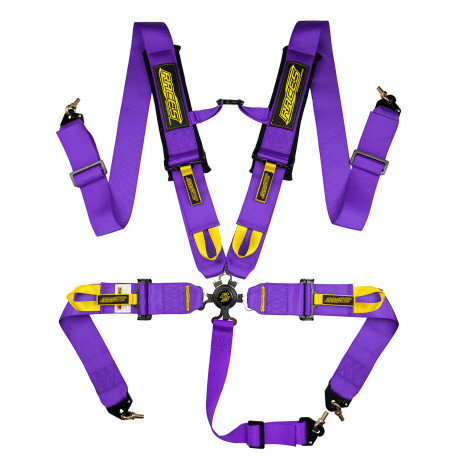 Varnostni pasovi in dodatna oprema 5-točkovni športni varnostni pasovi RACES Motorsport 3" (76mm), vijolična | race-shop.si
