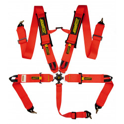 5 point safety belts RACES Motorsport series, 3" (76mm), red