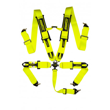 Varnostni pasovi in dodatna oprema 5-točkovni športni varnostni pasovi RACES Motorsport 3" (76mm), neon | race-shop.si