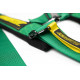 Varnostni pasovi in dodatna oprema 5-točkovni varnostni pasovi RACES Motorsport series, 3" (76mm), Zelene barve | race-shop.si