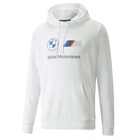 Majice s kapuco in jakne Puma BMW MMS Essential mens hoodie, white | race-shop.si