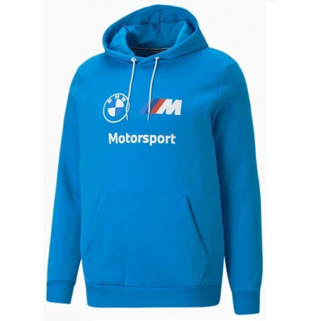 Majice s kapuco in jakne Puma BMW Motorsport MMS Essentials hoodie, blue | race-shop.si