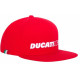 Pokrovčki Ducati Racing flat cap, red | race-shop.si