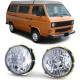 Osvetlenie PROZORNI ŽAROMETI H4, Krom za VW T2 73-79 + T3 79-92 | race-shop.si