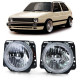 Osvetlenie RACES žarometi (Angel Eyes) za VW Golf 2 83-91, prozorna, krom | race-shop.si