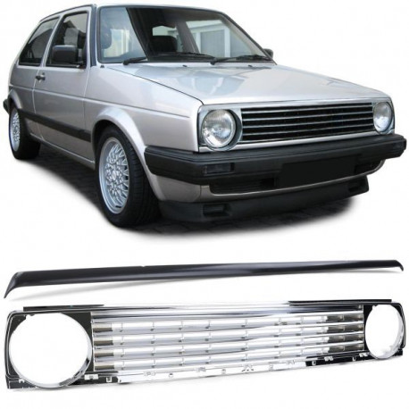 Body kit a vizuálne doplnky Maska hladilnika z spojlerjem, brez logotipa, krom za VW Golf 2 83-91 | race-shop.si