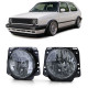 Osvetlenie Black clear glass headlights smoke for VW Golf 2 83-91 | race-shop.si