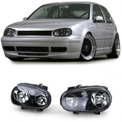 PROZORNI ŽAROMETI H7 H1 H3 Z MEGLENKAMI, črna za VW Golf 4 97-03