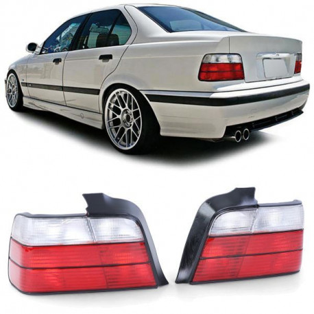Osvetlenie Zadnje luči rdeče bela za BMW 3 series E36 sedan 90-98 | race-shop.si