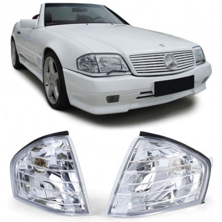 Osvetlenie Smernik iz prozornega stekla, krom (par) za Mercedes SL R129 89-01 | race-shop.si