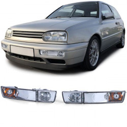 Prozorni smerniki + meglenke komplet krom za VW Golf 3 91-97