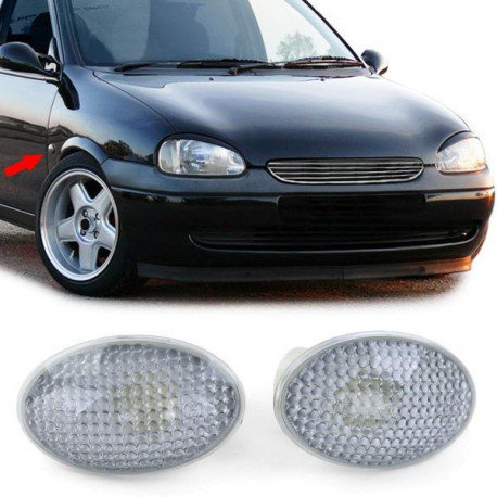 Osvetlenie Sternski smerniki, črna (v paru) za Opel Corsa B C Tigra A Astra F | race-shop.si