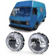 Osvetlenie Angel Eyes sprednji žarometi z križem črna za VW LT 28 35 40 45 75-85 | race-shop.si