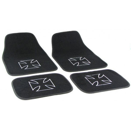 Univerzalni Car velour floor mats Iron Cross universal 4-piece | race-shop.si