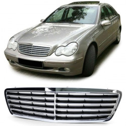 Avantgarde maska hladilnika krom črna za Mercedes W203 C Class 00-04