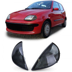 Turn signal Black Smoke Pair Left Right for Fiat Seicento 187 Prefacelift 98-01