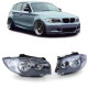 Osvetlenie RACES žarometi za BMW E81 E82 E87 E88 04 (H7), črna | race-shop.si