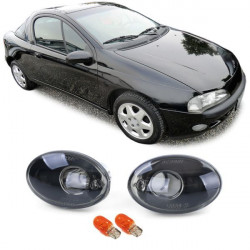 Stranski smerniki črna krom za Opel Corsa B C Tigra A Astra F