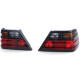 Osvetlenie Taillights Red Black Pair for Mercedes W124 Sedan Coupe Convertible 85-93 | race-shop.si