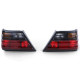 Osvetlenie Taillights Red Black Pair for Mercedes W124 Sedan Coupe Convertible 85-93 | race-shop.si