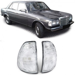 Turn signal White Pair Left Right for Mercedes W123 C123 S123 76-85