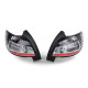 Osvetlenie Led taillights black chrome for Peugeot 206 3+5türer from 98 | race-shop.si