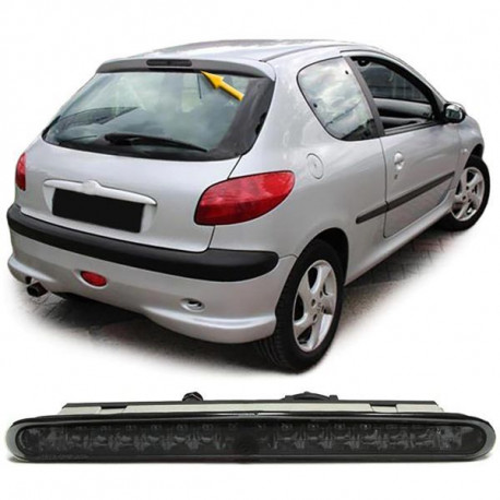 Osvetlenie Tretja LED zavorna luč, črno zatemnjeno za Peugeot 206 od 98 | race-shop.si