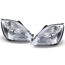 Headlights H4 Pair Left Right for Ford Fiesta 5 JH JD 02-05