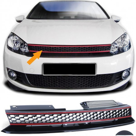 Body kit a vizuálne doplnky RACES maska hladilnika (Honeycomb Sport) za VW Golf 6 also GTI 08-13 | race-shop.si