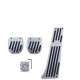 Pedali in dodatna oprema Alu pedals set for shift car suitable for BMW E34 E39 E60 E61 E32 E38 E63 E64 | race-shop.si