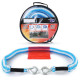 Vlečne kljuke in vlečni trakovi Car Safety Towing Rope Elastic 4 Meter 2000 kg 2T Blue White | race-shop.si