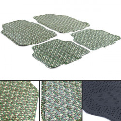 Car rubber floor mats universal checker plate optics camouflage military camouflage color