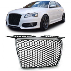 Honeycomb maska (rešetka) črna krom za Audi A3 8P 05-08