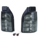 Osvetlenie Clear glass taillights Black Smoke pair for VW Bus T5 03-09 with tailgate | race-shop.si