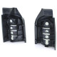 Osvetlenie Clear glass taillights Black Smoke pair for VW Bus T5 03-09 with tailgate | race-shop.si