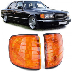 RACES sprednji smerniki za Mercedes S Class W126 79-91, oranžna