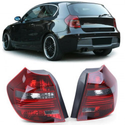 LED Tail Lights Black Smoke pair fits BMW E81 E87 07-12