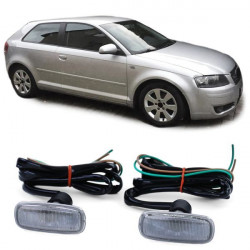 RACES stranski smerniki za Audi A8 4G A4 8D2 A3 8L A6 C5 TT 8N A2, črno-dimna