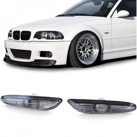 Osvetlenie Side indicators Black Smoke suitable for BMW 3 Series E46 00-01 5 Series E60 E61 X3 E83 | race-shop.si