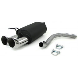 Sport rear silencer exhaust 2 x 76 DTM for Renault Twingo 93-07