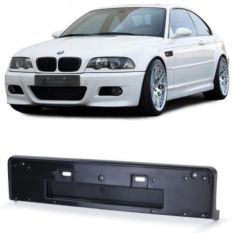 Body kit a vizuálne doplnky Nosilec registrske tablice sprednja za BMW E46 M3 odbijač | race-shop.si