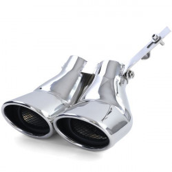 Gasoline sport tailpipe exhaust orifice stainless steel for Mercedes C Class W203 00-07